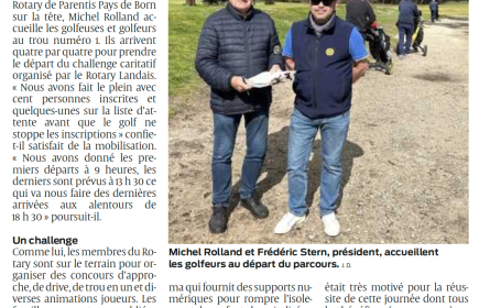 Le journal Sud-Ouest cite le RC Parentis